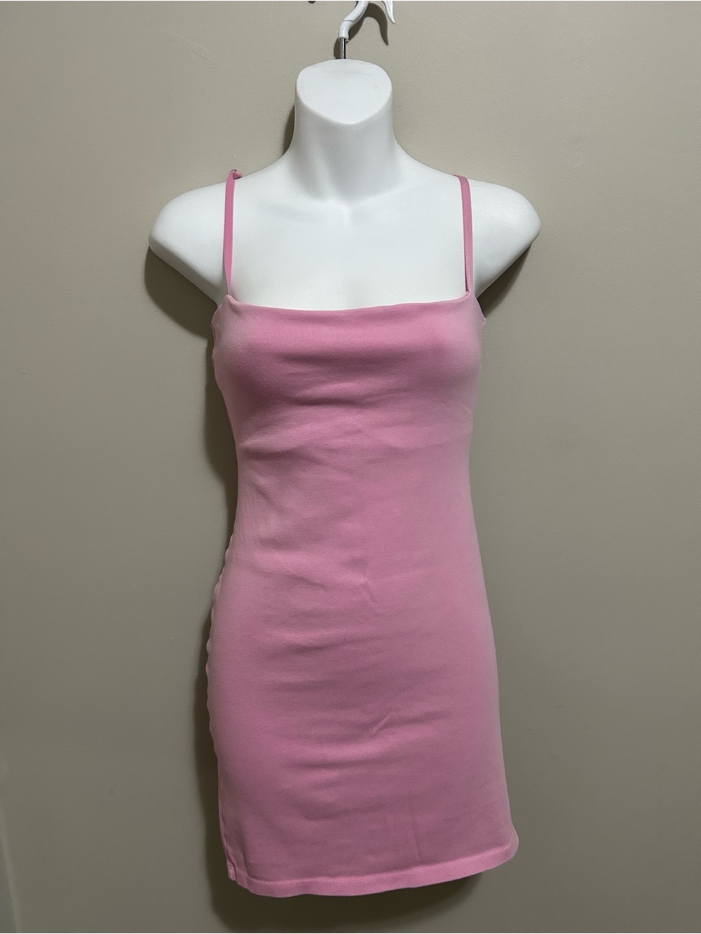 Light Pink Knit Tank Dress